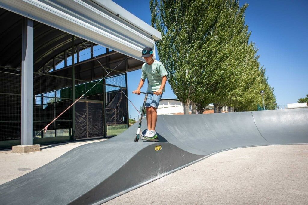 Boucle de pumptrack vue d'ensemble