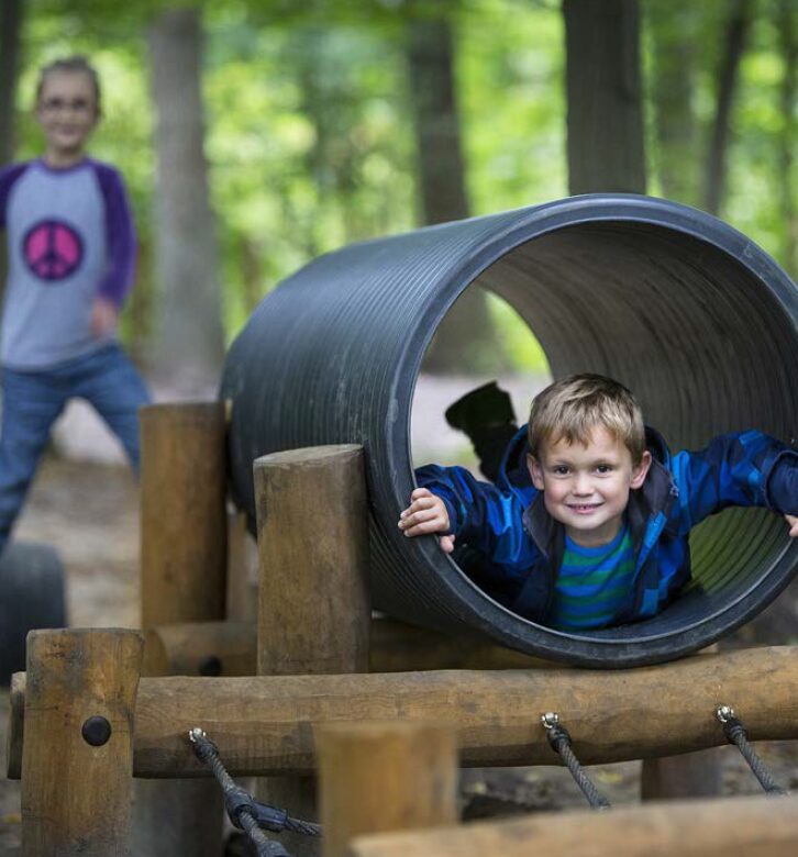 Structure de jeux en bois de robinier