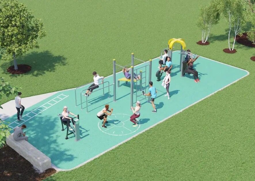 Structure de street workout en accès libre