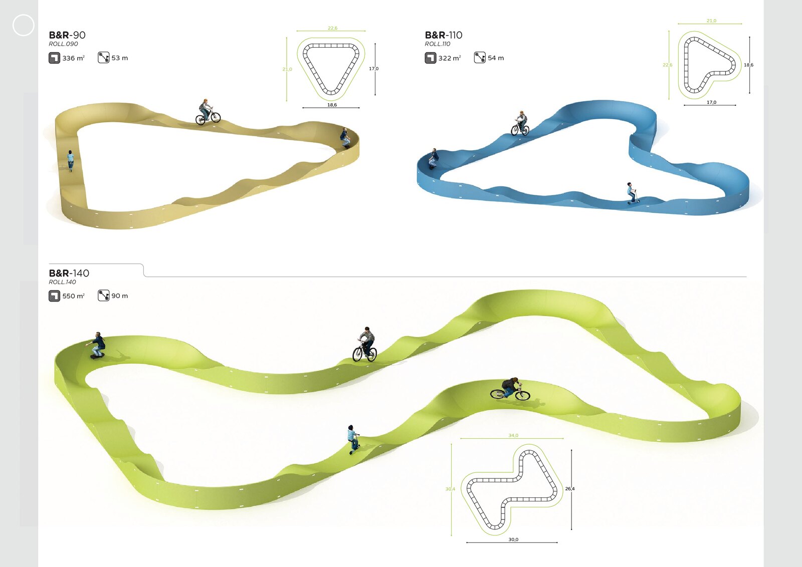 Catalogue des configurations de pumptrack modulaire — page 2