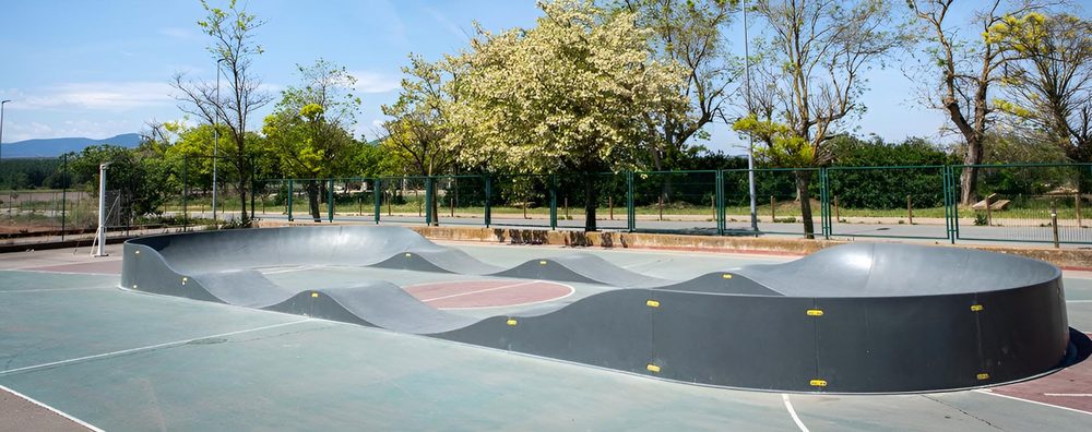 Pumptrack en enrobé